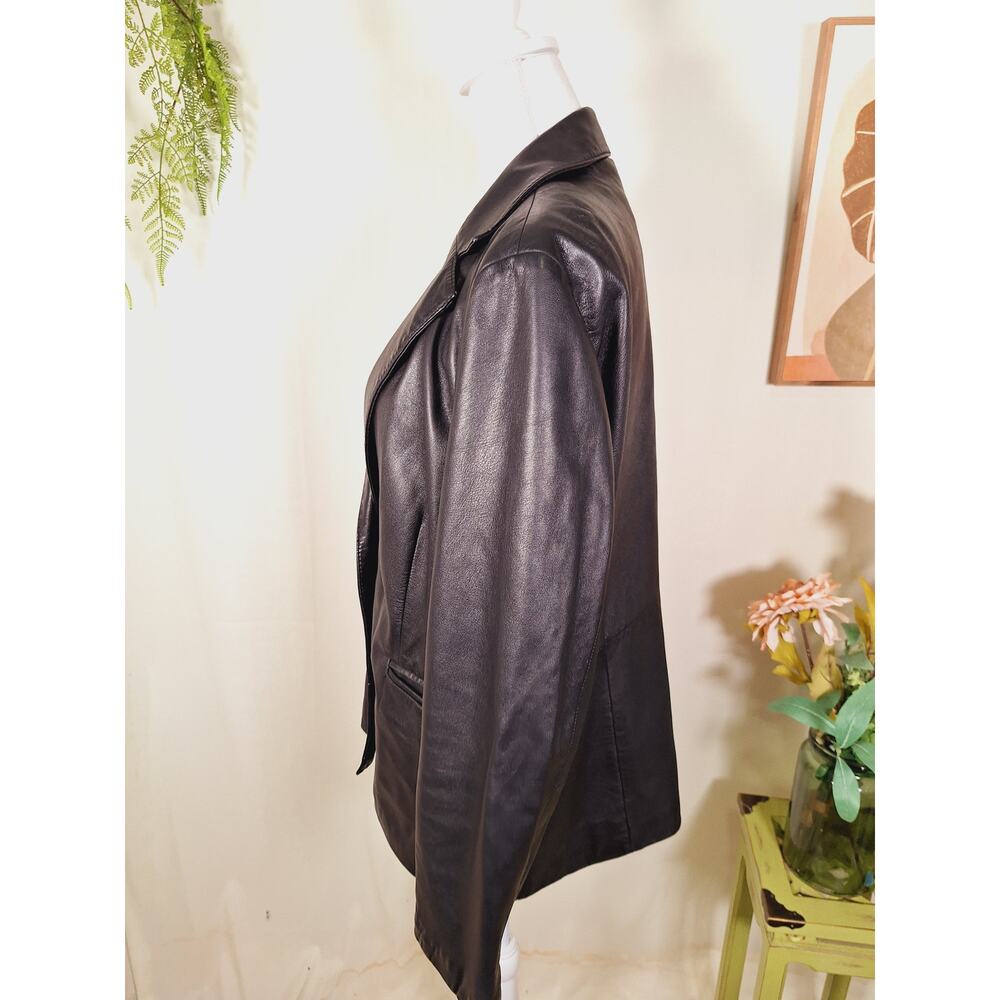 Wilson Leather Pelle Studio Women's V-Neck Leather Jacket 100% Leather - Picture 5 of 8